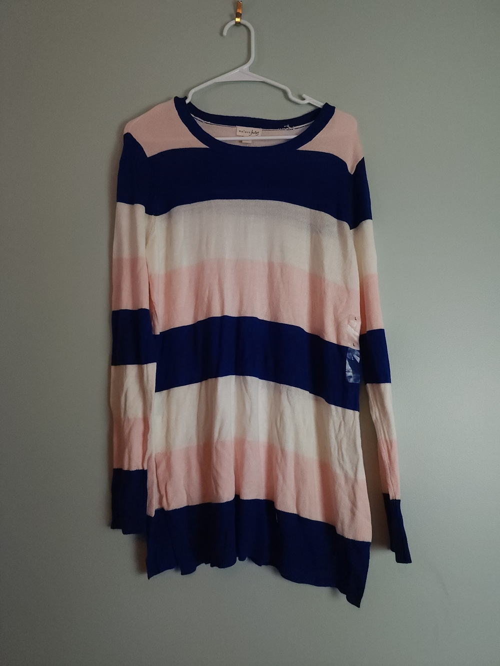 Maison Jules Blue & White Striped Top